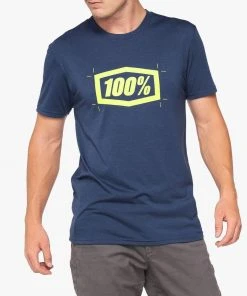 100% CROPPED Tech Tee Navy