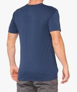 100% CROPPED Tech Tee Navy