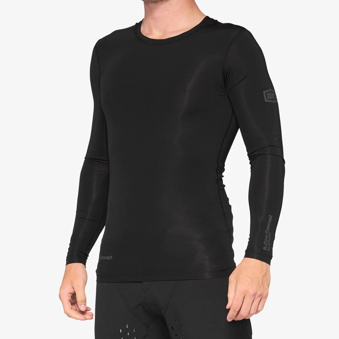 100% Men's Jerseys R-CORE CONCEPT Long Sleeve Jersey Black