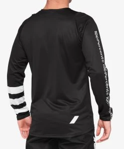 100% Men's Jerseys R-CORE Jersey Black/White