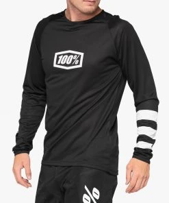 100% Men's Jerseys R-CORE Jersey Black/White