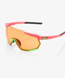 100% Europe RACETRAP - Matte Washed Out Neon Pink - Persimmon Lens