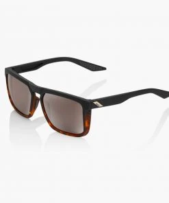 100% Europe RENSHAW - Soft Tact Black / Havana Fade - HiPER Silver Mirror Lens