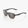 100% Europe RIDELEY - Soft Tact Cool Grey - HiPER® Silver Mirror Lens Sunglasses