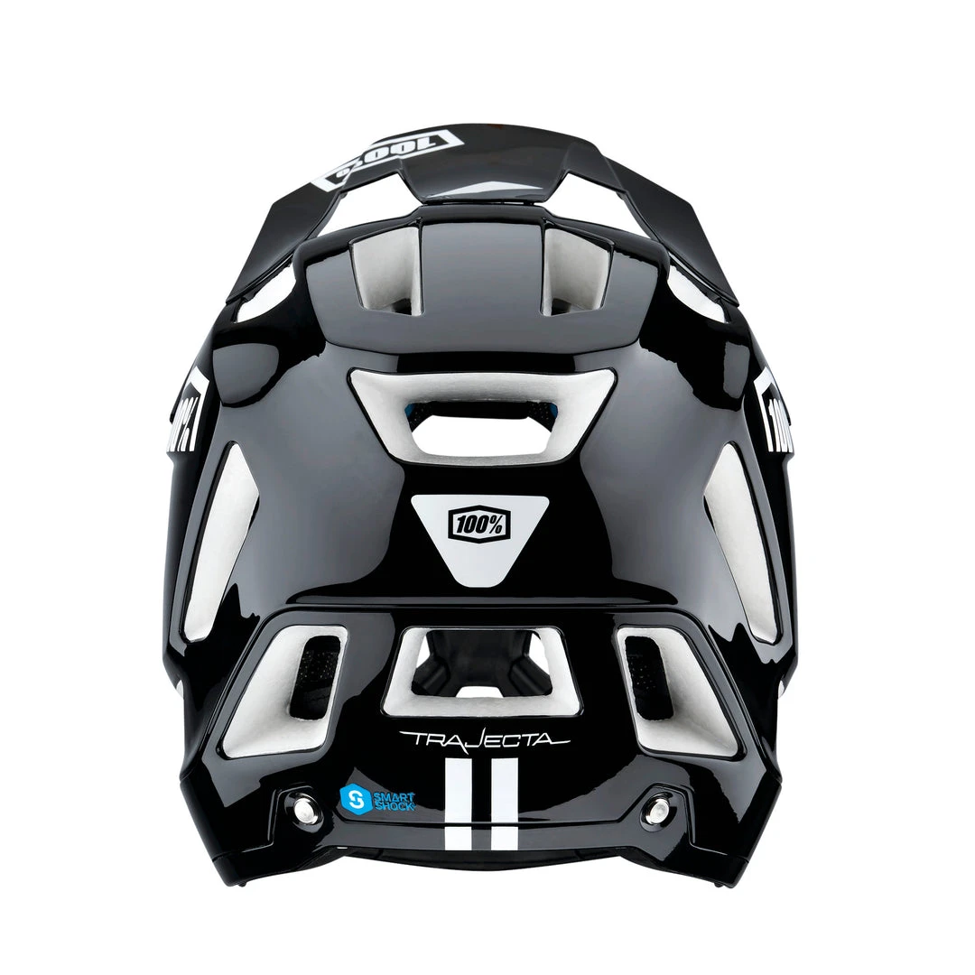 100% TRAJECTA Helmet W Fidlock Black/White Full Face 4 100% TRAJECTA Helmet W Fidlock Black/White Full Face