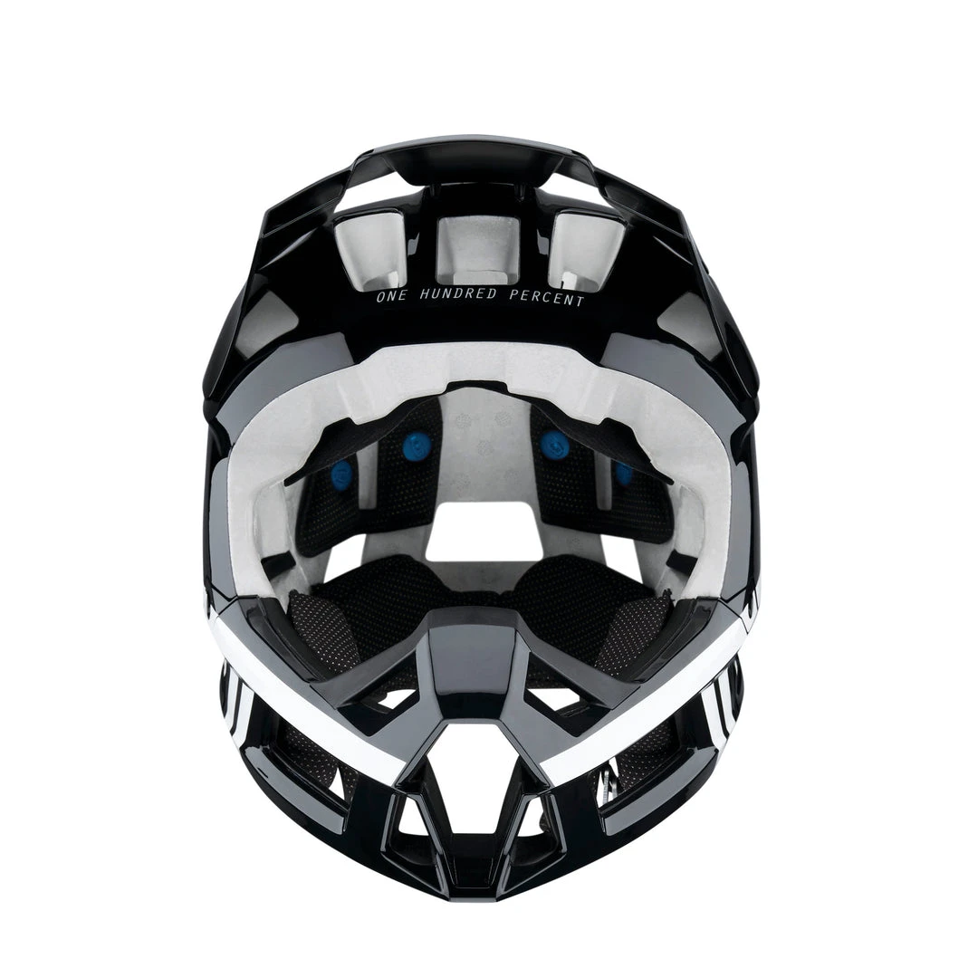 100% TRAJECTA Helmet W Fidlock Black/White Full Face 5 100% TRAJECTA Helmet W Fidlock Black/White Full Face