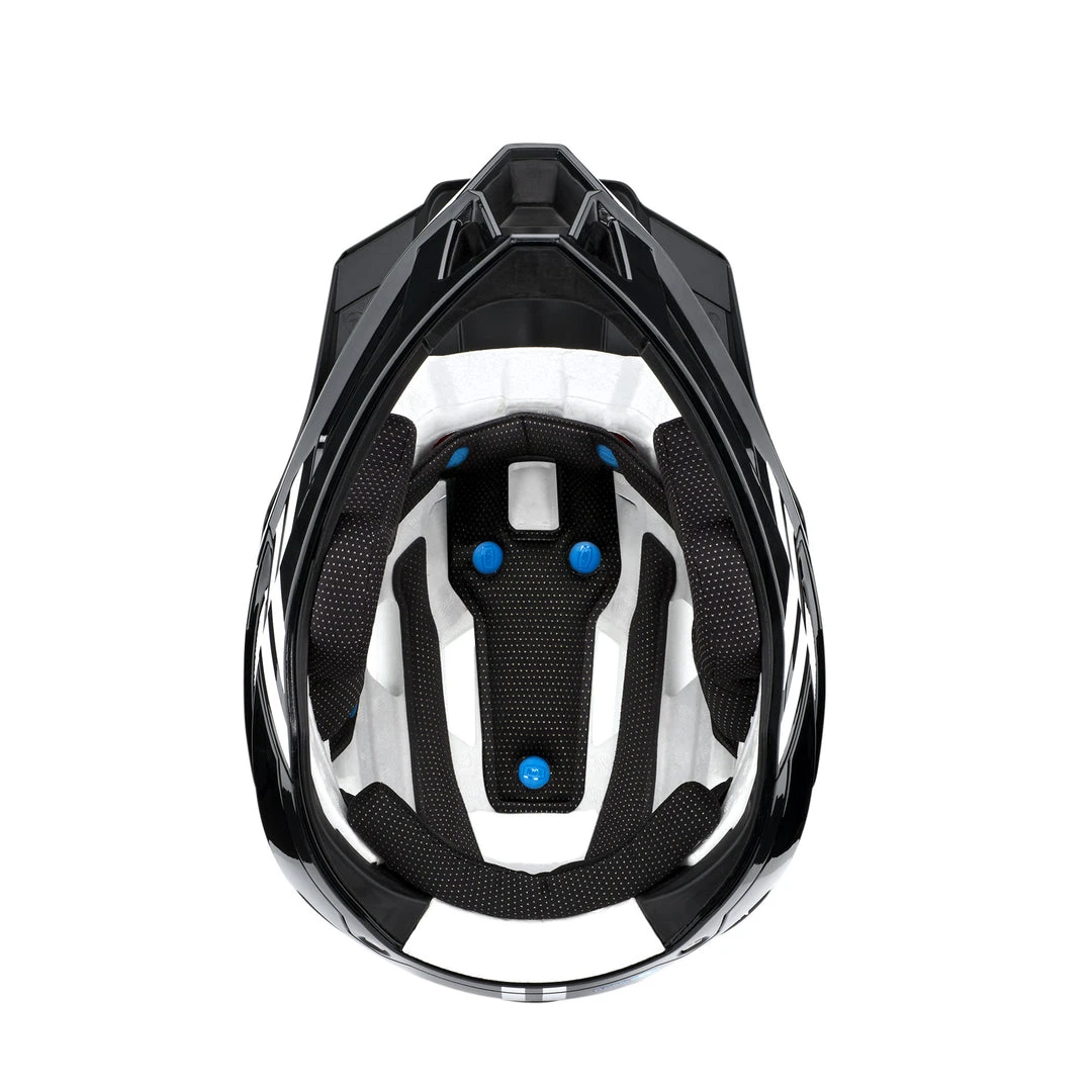 100% TRAJECTA Helmet W Fidlock Black/White Full Face 6 100% TRAJECTA Helmet W Fidlock Black/White Full Face