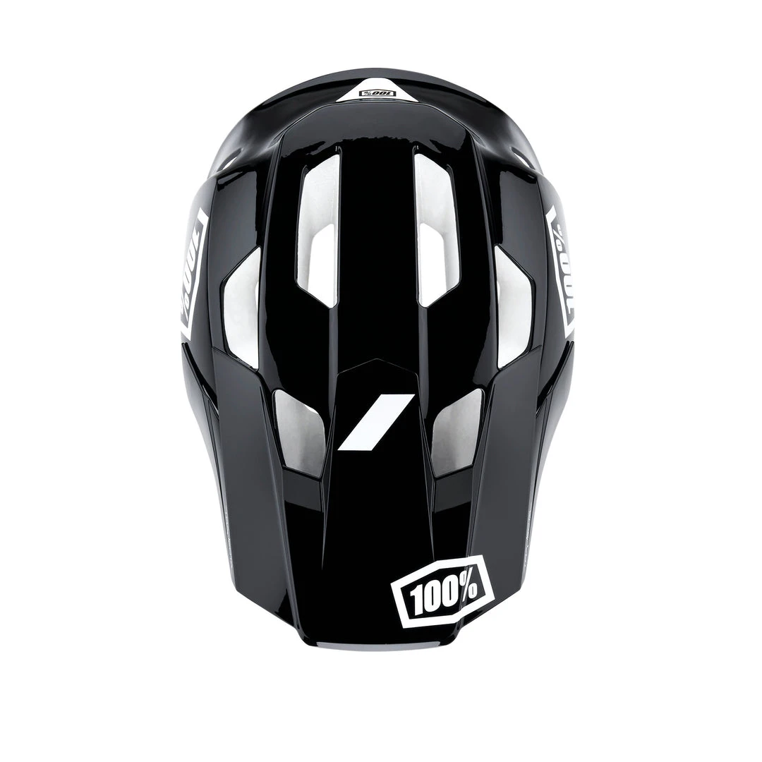 100% TRAJECTA Helmet W Fidlock Black/White Full Face 7 100% TRAJECTA Helmet W Fidlock Black/White Full Face