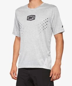 100% Men's Jerseys AIRMATIC MESH Short Sleeve Jersey Grey