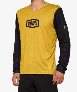 100% Men's Jerseys AIRMATIC Long Sleeve Jersey Dijon