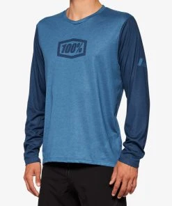 100% AIRMATIC Long Sleeve Jersey Slate Blue Men's Jerseys