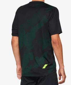 100% AIRMATIC LE Short Sleeve Jersey Black Camo Men's Jerseys