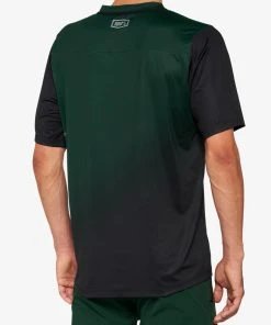 100% CELIUM Short Sleeve Jersey Forest Green/Black