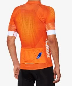 100% EXCEEDA Short Sleeve Jersey Orange