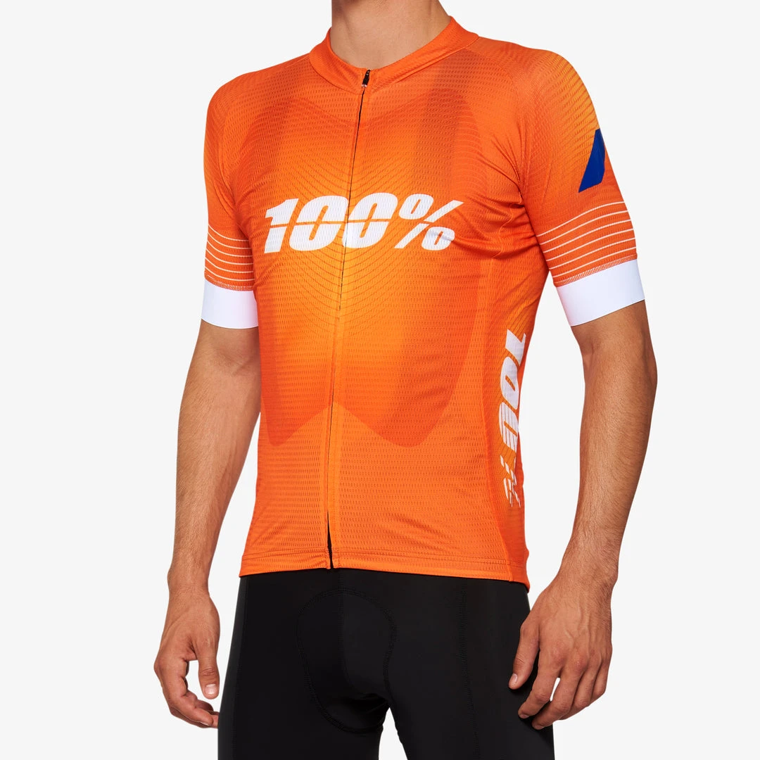 100% EXCEEDA Short Sleeve Jersey Orange 2 100% EXCEEDA Short Sleeve Jersey Orange