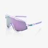 100% Europe GLENDALE® - Polished Translucent Lavender - HiPER® Lavender Mirror Lens Sunglasses