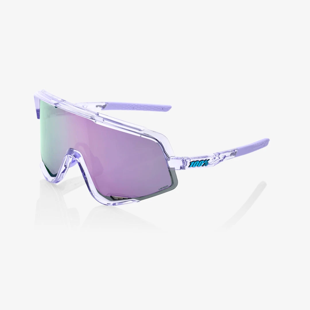 100% Europe GLENDALE® - Polished Translucent Lavender - HiPER® Lavender Mirror Lens Sunglasses 3 100% Europe GLENDALE® - Polished Translucent Lavender - HiPER® Lavender Mirror Lens Sunglasses