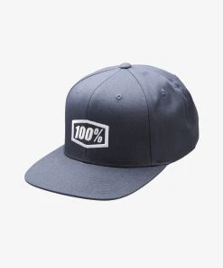 100% Europe ICON Snapback Cap Heather Charcoal