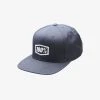100% Europe ICON Youth Snapback Cap Heather Charcoal - OS