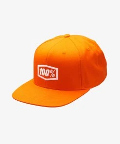 100% Europe ICON Snapback Cap Orange