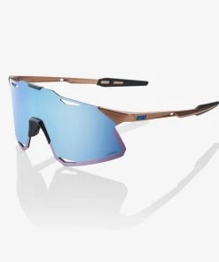 100% Europe HYPERCRAFT - Matte Copper Chromium - HiPER Blue Multilayer Mirror Lens Sunglasses