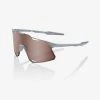 100% Europe HYPERCRAFT - Matte Stone Grey - HiPER Crimson Silver Mirror Lens