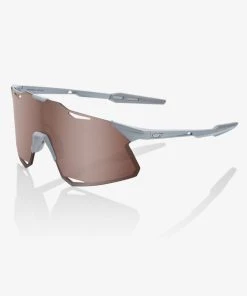 100% Europe HYPERCRAFT - Matte Stone Grey - HiPER Crimson Silver Mirror Lens