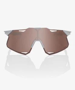 100% Europe HYPERCRAFT - Matte Stone Grey - HiPER Crimson Silver Mirror Lens