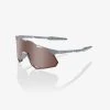 100% Europe Sunglasses HYPERCRAFT XS - Matte Stone Grey - HiPER Crimson Silver Mirror Lens