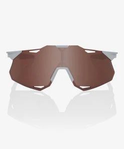 100% Europe Sunglasses HYPERCRAFT XS - Matte Stone Grey - HiPER Crimson Silver Mirror Lens