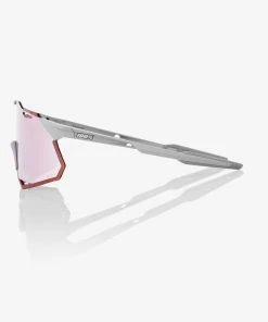 100% Europe Sunglasses HYPERCRAFT XS - Matte Stone Grey - HiPER Crimson Silver Mirror Lens