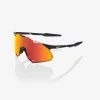 100% Europe HYPERCRAFT XS - Soft Tact Black - HiPER Red Multilayer Mirror Lens Sunglasses