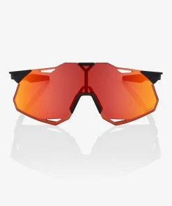 100% Europe HYPERCRAFT XS - Soft Tact Black - HiPER Red Multilayer Mirror Lens Sunglasses