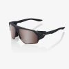 100% Europe Sunglasses NORVIK™ - Soft Tact Crystal Black - HiPER® Crimson Silver Mirror Lens