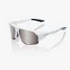 100% Europe NORVIK™ - Soft Tact White - HiPER® Silver Mirror Lens Sunglasses