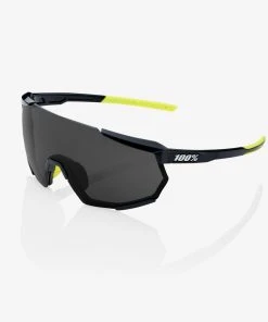 100% Europe Sunglasses RACETRAP® 3.0 - Gloss Black - Smoke Lens