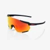 100% Europe RACETRAP 3.0 - Soft Tact Black - HiPER Red Multilayer Mirror Lens