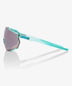 100% Europe Sunglasses RACETRAP® 3.0 - Polished Translucent Mint - HiPER Silver Mirror Lens