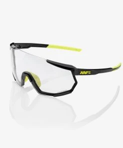 100% Europe RACETRAP® 3.0 - Gloss Black - Photochromic Lens Sunglasses