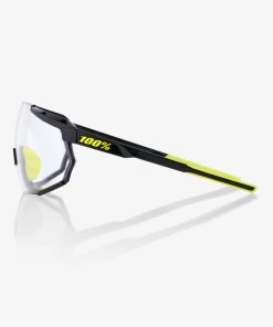 100% Europe RACETRAP® 3.0 - Gloss Black - Photochromic Lens Sunglasses