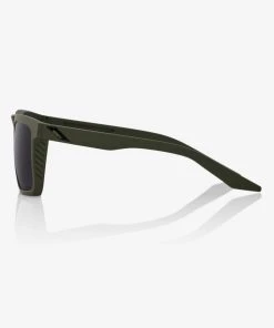 100% Europe RENSHAW - Soft Tact Army Green - Black Mirror Lens Sunglasses
