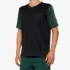 100% RIDECAMP Short Sleeve Jersey Black/Forest Green Men's Jerseys