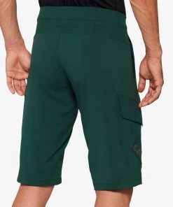100% RIDECAMP Shorts Forest Green