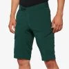 100% RIDECAMP Shorts Forest Green