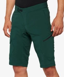 100% RIDECAMP Shorts Forest Green