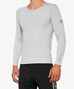 100% Men's Jerseys R-CORE CONCEPT Long Sleeve Jersey Grey