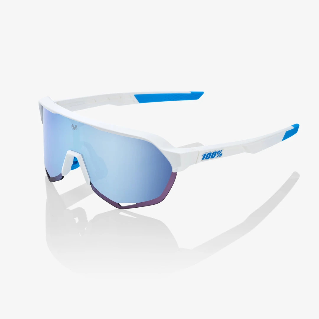 100% Europe Sunglasses S2® SE Movistar Team White - HiPER® Blue Multilayer Mirror Lens 3 100% Europe Sunglasses S2® SE Movistar Team White - HiPER® Blue Multilayer Mirror Lens