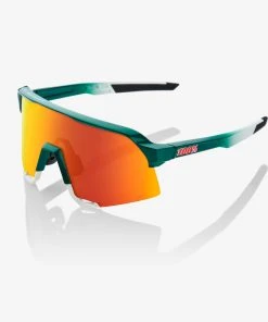 100% Europe S3® - BORA - Hansgrohe Team Gloss Metallic / Matte White - HiPER® Red Multilayer Mirror Lens