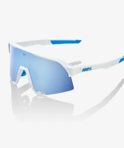 100% Europe S3® SE Movistar Team White - HiPER Blue Multilayer Mirror Lens