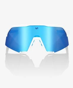 100% Europe S3® SE Movistar Team White - HiPER Blue Multilayer Mirror Lens